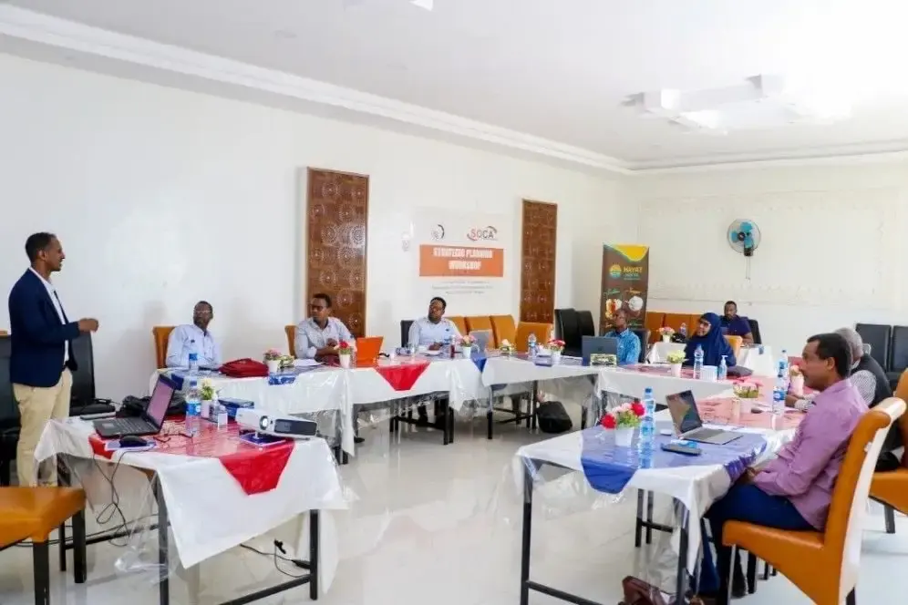 Dr. Abenet Yohannes facilitating a strategic planning workshop with participants